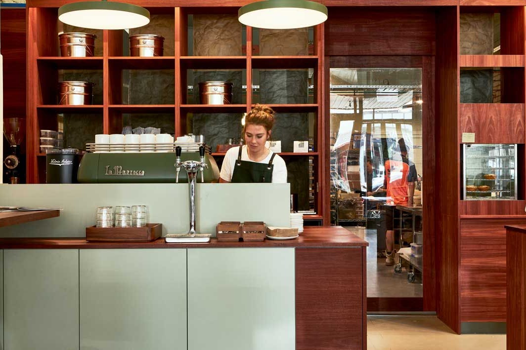 The inside of a bakery, a top lunch melbourne spot.